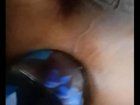 Gay Myanmar man tries anal sex with a water bottle at home