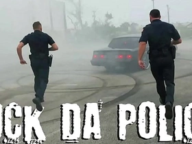 Black and white officers in uniform having hot gay sex with black man’s big dick
