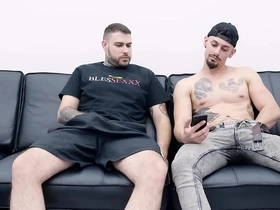 Straight guy gets tricked into gay sex scene