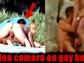 This is a compilation of the most exciting moments from a gay naturist beach captured by a hidden camera.