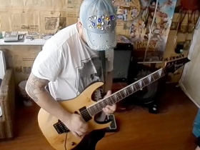 Carlos guitar playing is so good that he doesnt need to use his fingers to get the job done with the Asian prostitute.