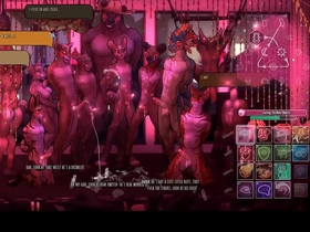 Animated porn game with gay furries and BDSM elements.