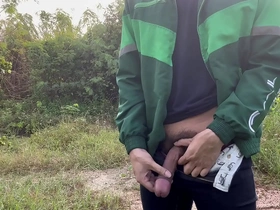 It was not possible for me to urinate outdoors due to my erection.