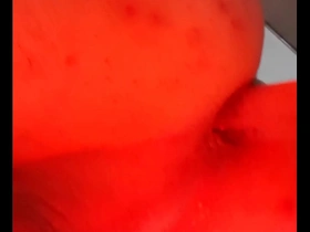 Deep anal penetration with a toy in gay men
