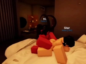 Gay scenes in the popular online game Roblox.
