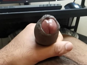 Femboy masturbates and twerks in front of the camera
