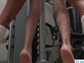 Petite Marcus experiences anal pleasure from his hung gym instructor