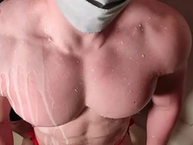 He has a thing for having milk poured all over his muscles!⭐️Sexy and defined model! Vid812