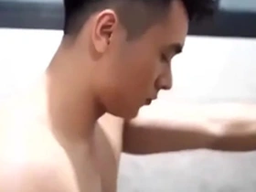 Amateur Asian gay in adult magazine