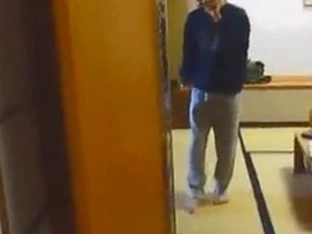 Syamu, a Japanese gay boy dancing and showing off his erection.