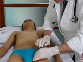 Doctor Mike has rough anal sex with Asian twink Nishi in different positions