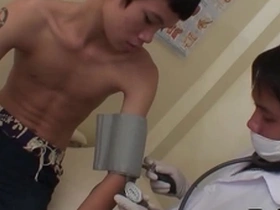 Young Asian boy gets doggy style and missionary sex with cum inside his anus